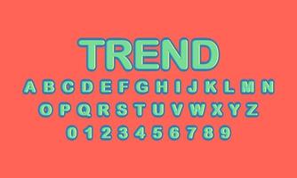 trend stil redigerbar texteffekt vektor