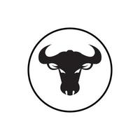 Bull Horn Logo und Symbol Vorlage Symbole App vektor