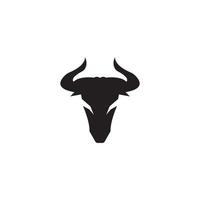 bull horn logotyp och symbol mall ikoner app vektor