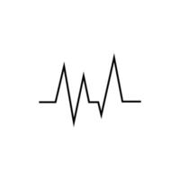 heartbeat puls ikon vektor illustration logotyp mall