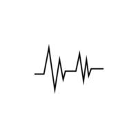 heartbeat puls ikon vektor illustration logotyp mall