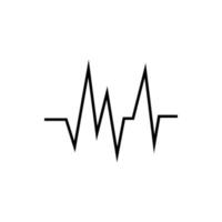 Heartbeat Puls Symbol Vektor Illustration Logo Vorlage