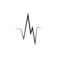 heartbeat puls ikon vektor illustration logotyp mall