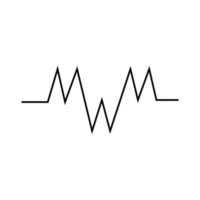 Heartbeat Puls Symbol Vektor Illustration Logo Vorlage