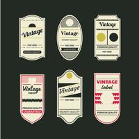 Vintage Retro Etiketten und Tags vektor