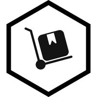 trolley icon design vektor