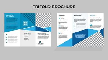 trifoldig broschyrdesign vektor