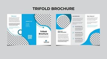 broschyrdesign, broschyrmall, kreativ trippel, trendbroschyr vektor