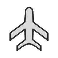 Flygplansikondesign vektor