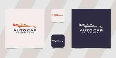 autocar sport logotyp mall vektor