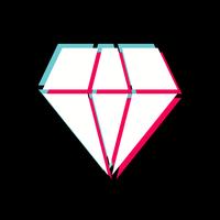 Diamant-Icon-Design vektor