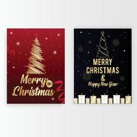 Weihnachts- und Neujahrs-Design-Bundle vektor