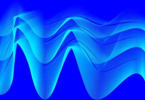 blå abstrakt bakgrund med gradient linjekonst vågeffekt. futuristisk grafik med ljudvågsteknologikoncept. digital design med monokromt omslag. moderna mallar vektor
