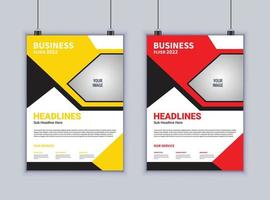 kreatives Business-Flyer-Design. modernes Layout-Design. Vektor-Design-Vorlage. 2-seitiges Flyerdesign vektor