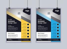 kreatives Business-Flyer-Design. modernes Layout-Design. Vektor-Design-Vorlage. 2-seitiges Flyerdesign vektor