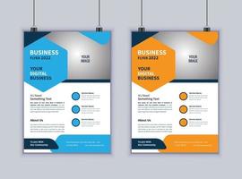 kreatives Business-Flyer-Design. modernes Layout-Design. Vektor-Design-Vorlage. 2-seitiges Flyerdesign vektor