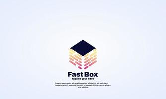 Illustrator Fast Box Expedition Versand Logo Symbol abstrakt vektor