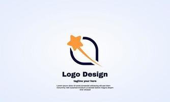 Illustrator Swoosh Rising Star Logo-Design-Vorlage vektor