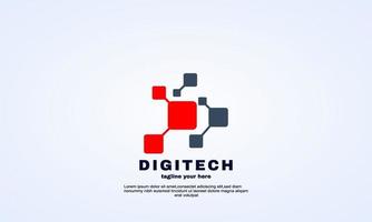 abstrakt digital platt kreativ logotyp design modern illustratör vektor