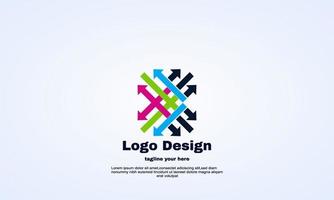 Illustrator buntes Looping-Pfeil-Logo-Zeichen-Symbol vektor