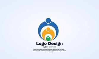 Vektor-Familienlogo-Design-Vorlage vektor