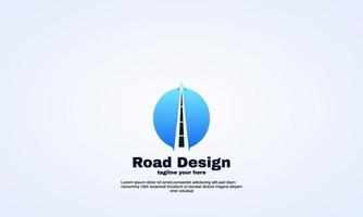 Stock Road Route Logo Design Vektor Konzept abstrakt