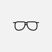 glasögon, solglasögon, glasögon, glasögon linje ikon, vektor, illustration, logotyp mall. lämplig för många ändamål. vektor