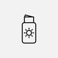 Sonnencreme, Sonnencreme, Lotion, Sommersymbol, Vektor, Illustration, Logo-Vorlage. für viele Zwecke geeignet. vektor