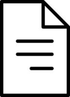 Dokumentdatei Seite Papier schreiben Symbol vektor