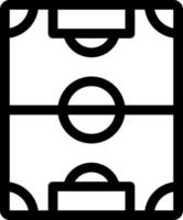 einfaches Fußballfeld-Vektorsymbol, bearbeitbar, 48 Pixel vektor
