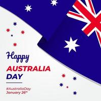 Happy Australia Day 26. Januar Illustration Hintergrunddesign vektor