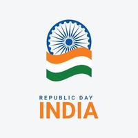 illustration vektor glad republikens dag i Indien