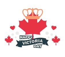 alles Gute zum Victoria-Tag. Geburtstagstorte der Königin als Symbol des königlichen Königreichs