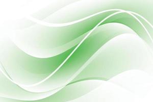 abstrakt grön och vit färgbakgrund med vågig form. vektor illustration.