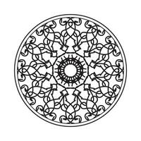 kreisförmige Muster Mandala Kunst Dekorationselemente vektor