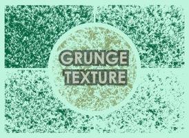 Set von immergrünen Wacholder-Grunge-Texturen mit unterschiedlicher Anzahl von Flecken auf transparentem Hintergrund. Textur des alten Plakathintergrundes. Vektor
