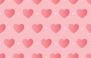 Valentinstag Hintergrund mit nahtlosem Muster mit rosa Herzen süßes Design für Druck, Tapete, Dekoration, Stoff, Textilvektorillustration verwendet vektor