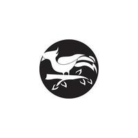 fågel ikon och symbol vektor illustration