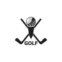 Golfsymbol und Symbolvektorvorlage vektor