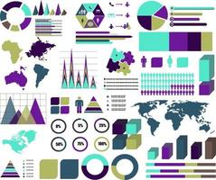 stor infographic, diagram element som vektor