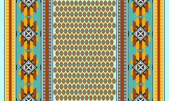 orientalische ethnische nahtlose Muster Vektor traditionelles Hintergrunddesign für Teppich, Tapete, Kleidung, Verpackung, Batik, Stoff, Vektor-Illustration-Stickerei-Stil.