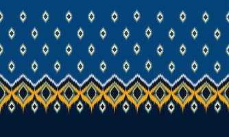 abstrakter ethnischer Ikat-Chevron-Musterhintergrund. ,Teppich,Tapete,Kleidung,Wrapping,Batik,Stoff,Vektorillustration.Embroidery-Stil. vektor