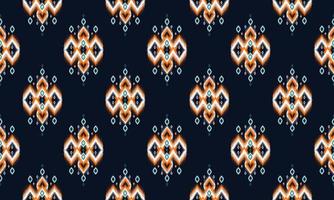 geometrisches ethnisches Ikat-Muster orientalisches traditionelles Design für den Hintergrund. vektor