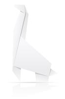 Origami-Papiergiraffen-Vektorillustration vektor