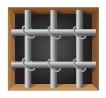 Gefängnis-Bar-Vektor-Illustration vektor
