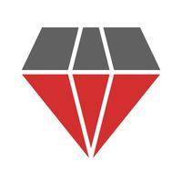 Diamant-Icon-Design vektor