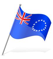 flagga Cook Islands vektor illustration