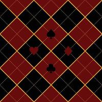 Karte passt königlich roter schwarzer Diamanthintergrund vektor
