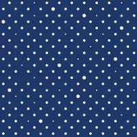 marineblauer weißer Stern Polka Dots Hintergrund vektor