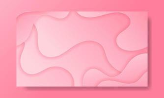 abstrakter rosa flüssiger Wellenhintergrund vektor